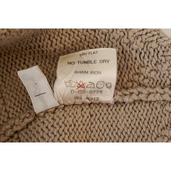 VTG 90s JAEGER Women Hand Knit Bobble Chunky Cardigan L Whimisgoth Fairy Grunge - Picture 15 of 16